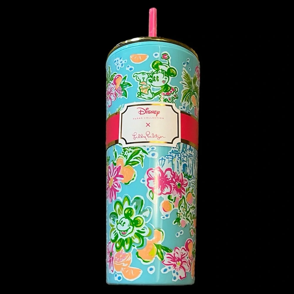 🆕 Lilly Pulitzer Lilly Loves Disney Tumbler Limited Edition